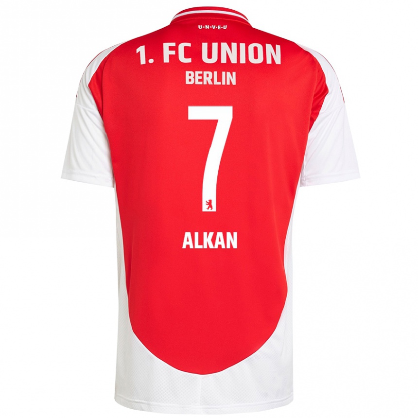 Enfant Football Maillot Musa Alkan #7 Rouge Blanc Tenues Domicile 2024/25 Canada