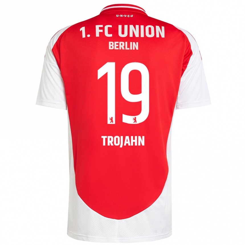 Enfant Football Maillot Sophie Trojahn #19 Rouge Blanc Tenues Domicile 2024/25 Canada