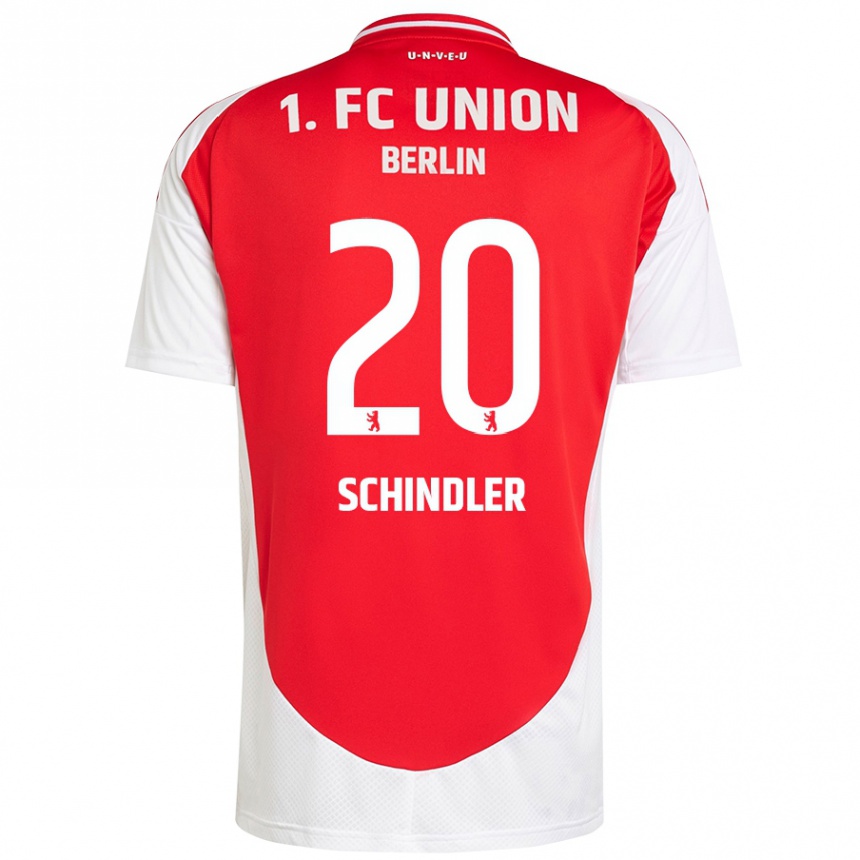 Enfant Football Maillot Elisa Schindler #20 Rouge Blanc Tenues Domicile 2024/25 Canada