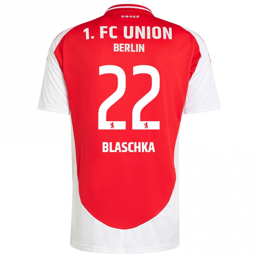 Kids Football Anouk Blaschka #22 Red White Home Jersey 2024/25 T-Shirt Canada