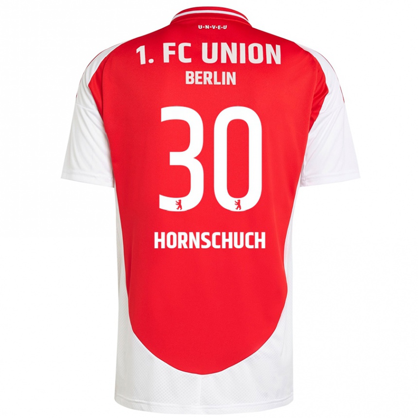 Enfant Football Maillot Sarah Hornschuch #30 Rouge Blanc Tenues Domicile 2024/25 Canada