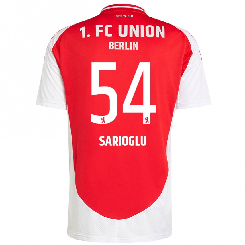 Enfant Football Maillot Defne Sarıoğlu #54 Rouge Blanc Tenues Domicile 2024/25 Canada