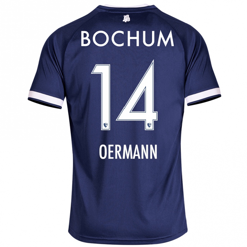 Kids Football Tim Oermann #14 Dark Blue Home Jersey 2024/25 T-Shirt Canada