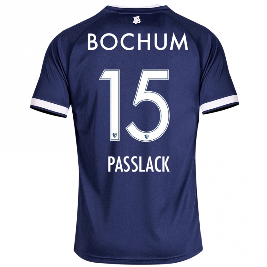 Kids Football Felix Passlack #15 Dark Blue Home Jersey 2024/25 T-Shirt Canada