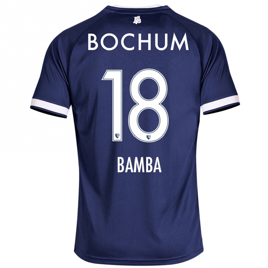 Kids Football Samuel Bamba #18 Dark Blue Home Jersey 2024/25 T-Shirt Canada