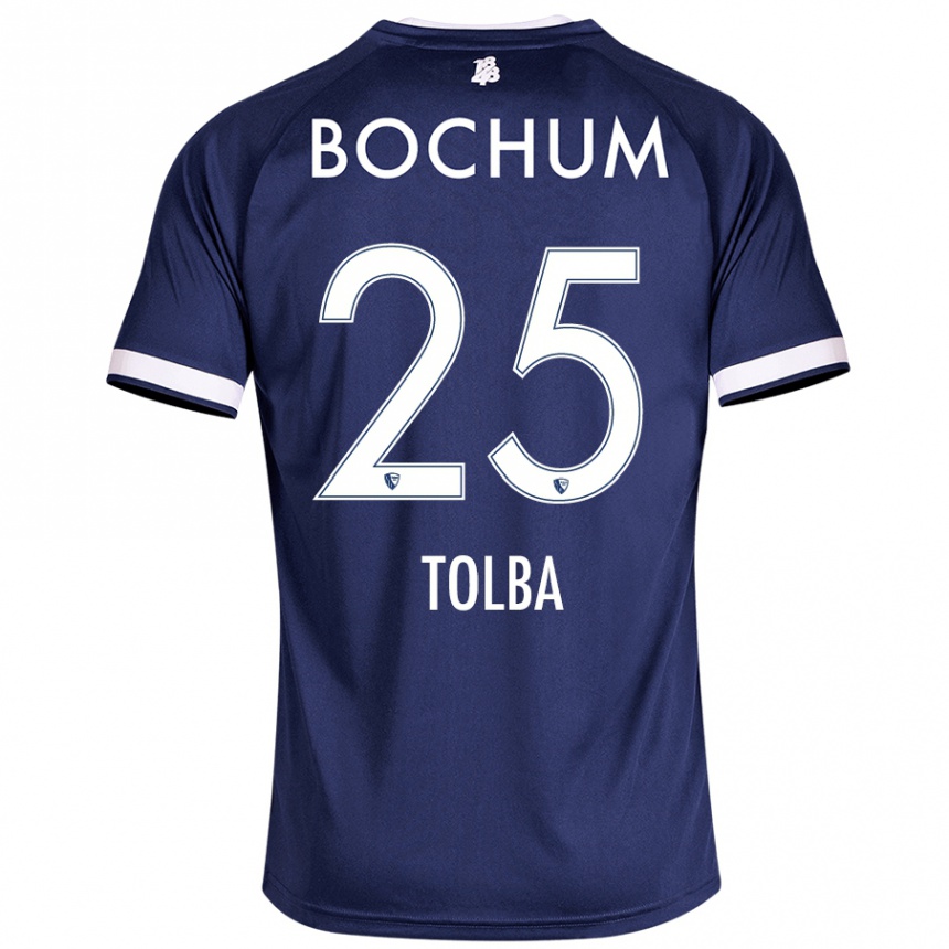 Kids Football Mohammed Tolba #25 Dark Blue Home Jersey 2024/25 T-Shirt Canada