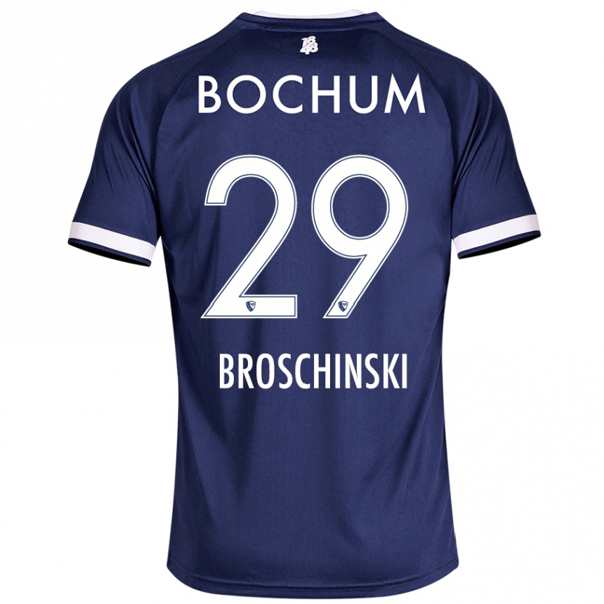 Kids Football Moritz Broschinski #29 Dark Blue Home Jersey 2024/25 T-Shirt Canada