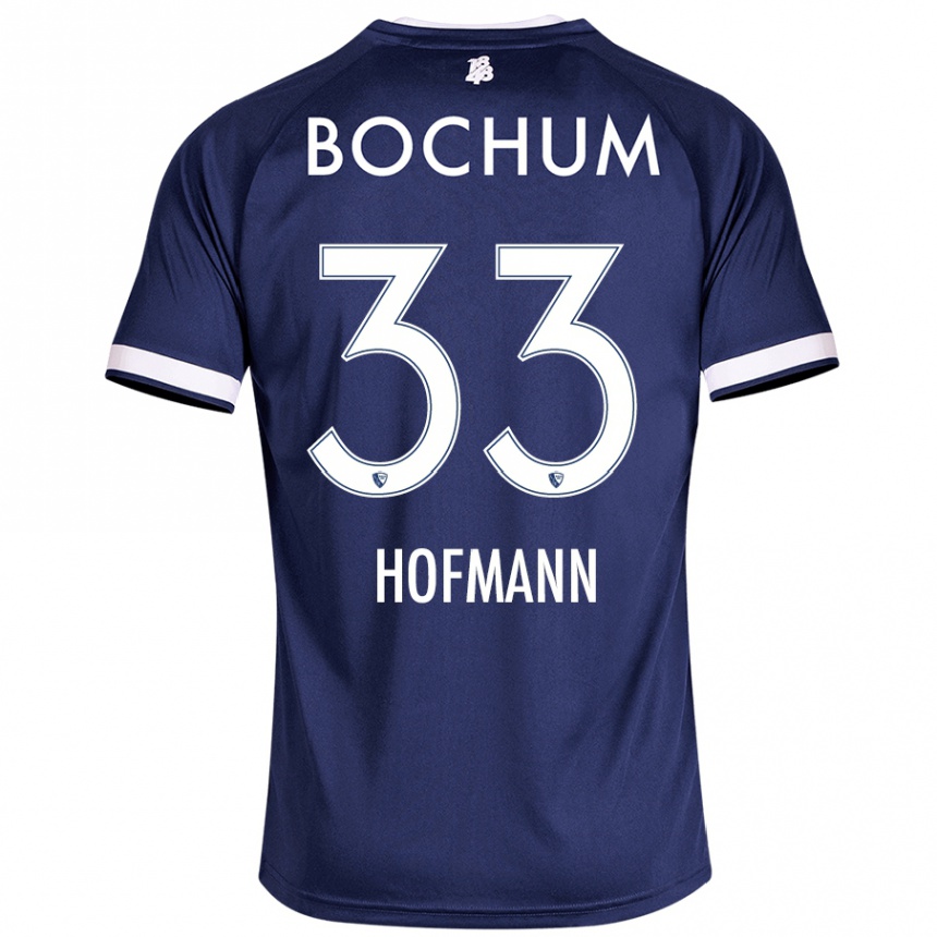 Kids Football Philipp Hofmann #33 Dark Blue Home Jersey 2024/25 T-Shirt Canada