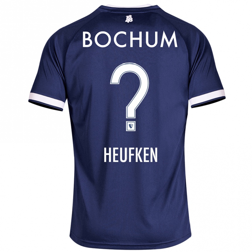 Kids Football Jeremias Heufken #0 Dark Blue Home Jersey 2024/25 T-Shirt Canada