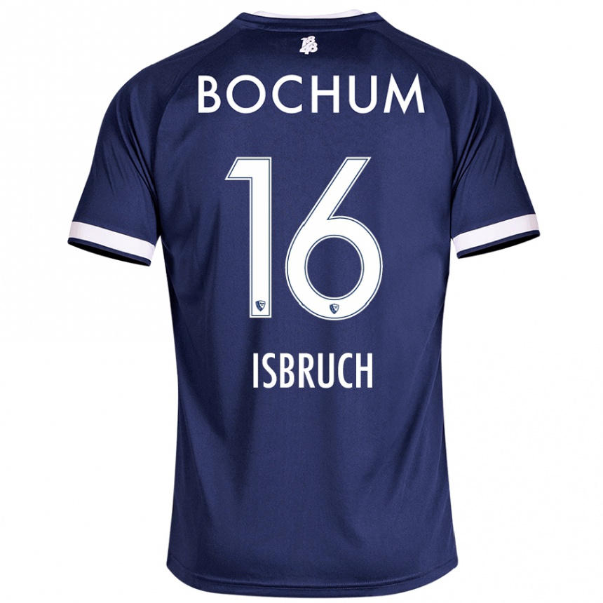 Kids Football L. Isbruch #16 Dark Blue Home Jersey 2024/25 T-Shirt Canada