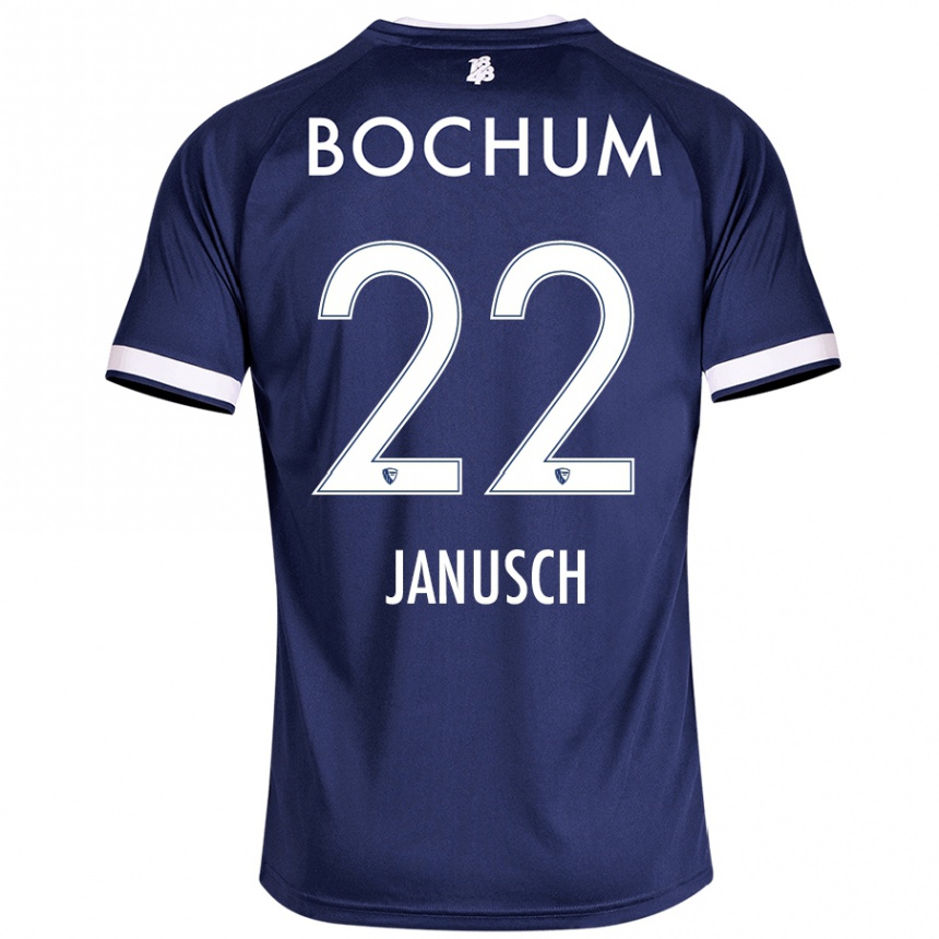 Kids Football Thees Janusch #22 Dark Blue Home Jersey 2024/25 T-Shirt Canada