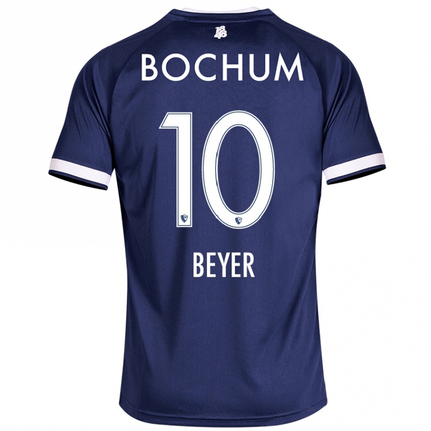 Kids Football Pia Beyer #10 Dark Blue Home Jersey 2024/25 T-Shirt Canada