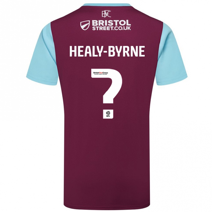 Kids Football Alex Healy-Byrne #0 Burgundy Sky Blue Home Jersey 2024/25 T-Shirt Canada