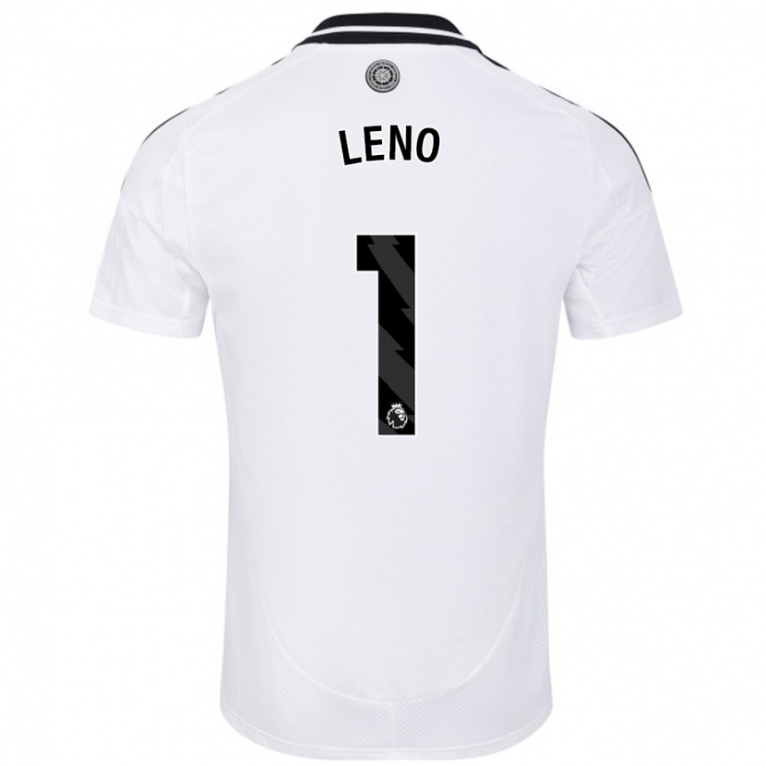 Kids Football Bernd Leno #1 White Home Jersey 2024/25 T-Shirt Canada