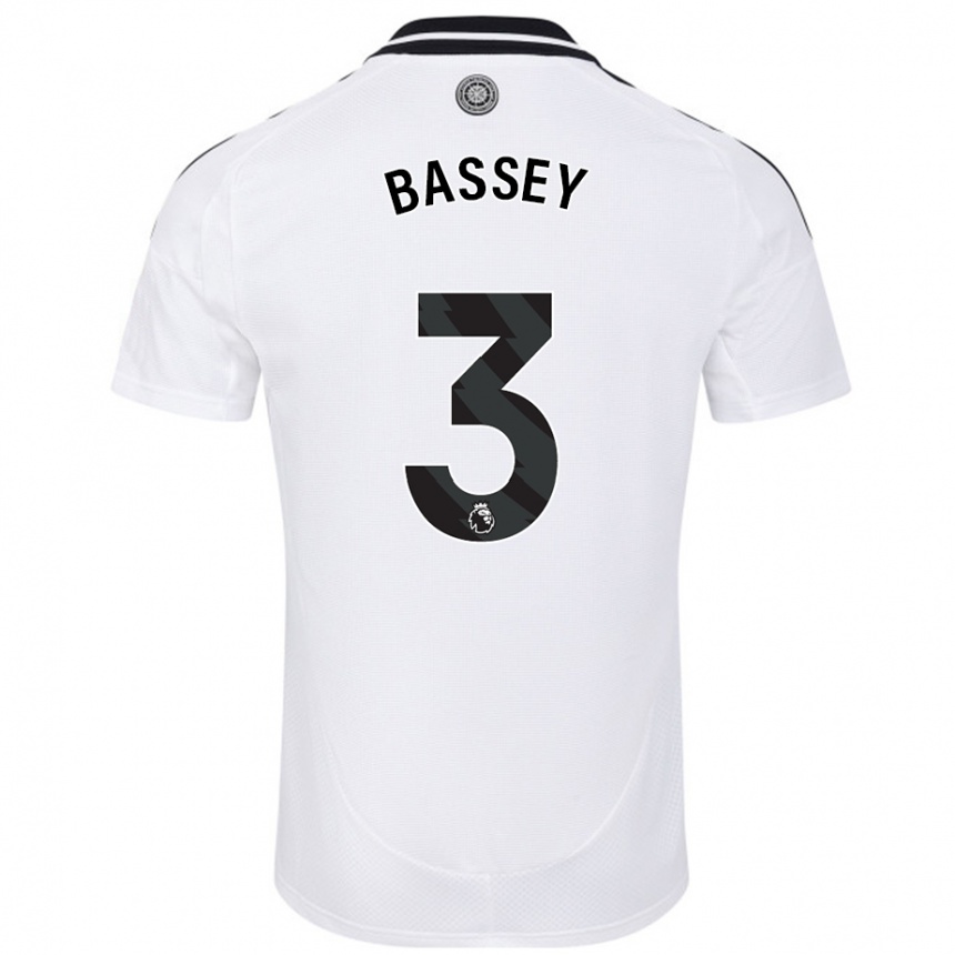 Enfant Football Maillot Calvin Bassey #3 Blanc Tenues Domicile 2024/25 Canada