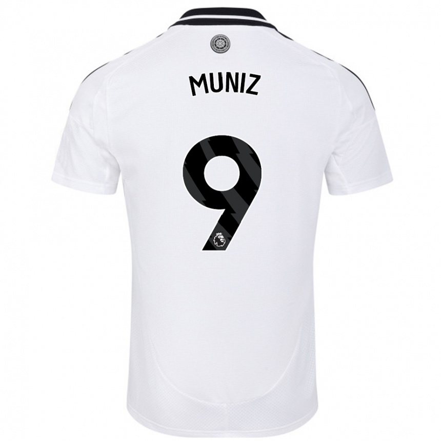 Kids Football Rodrigo Muniz #9 White Home Jersey 2024/25 T-Shirt Canada