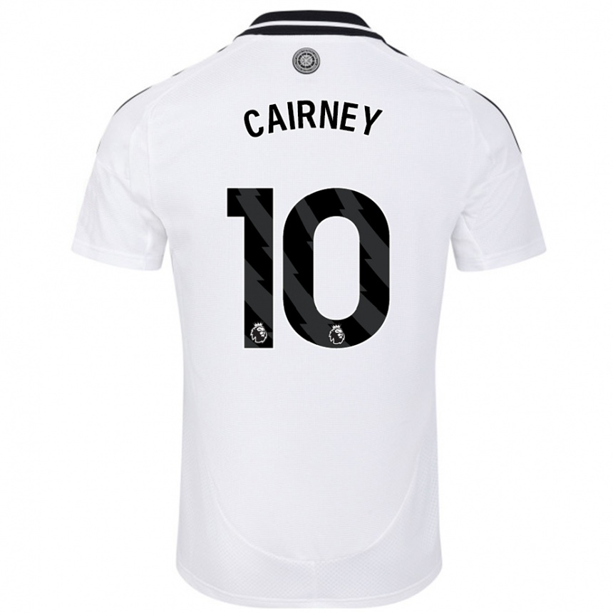 Kids Football Tom Cairney #10 White Home Jersey 2024/25 T-Shirt Canada