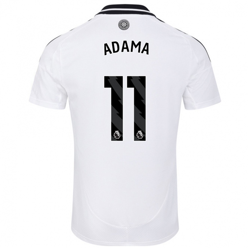 Kids Football Adama Traoré #11 White Home Jersey 2024/25 T-Shirt Canada