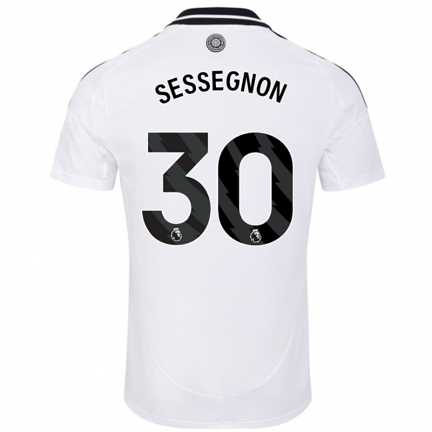 Kids Football Ryan Sessegnon #30 White Home Jersey 2024/25 T-Shirt Canada