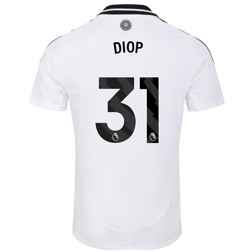 Kids Football Issa Diop #31 White Home Jersey 2024/25 T-Shirt Canada