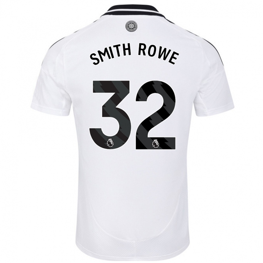 Kids Football Emile Smith Rowe #32 White Home Jersey 2024/25 T-Shirt Canada