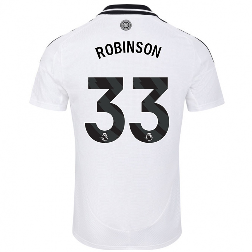 Kids Football Antonee Robinson #33 White Home Jersey 2024/25 T-Shirt Canada