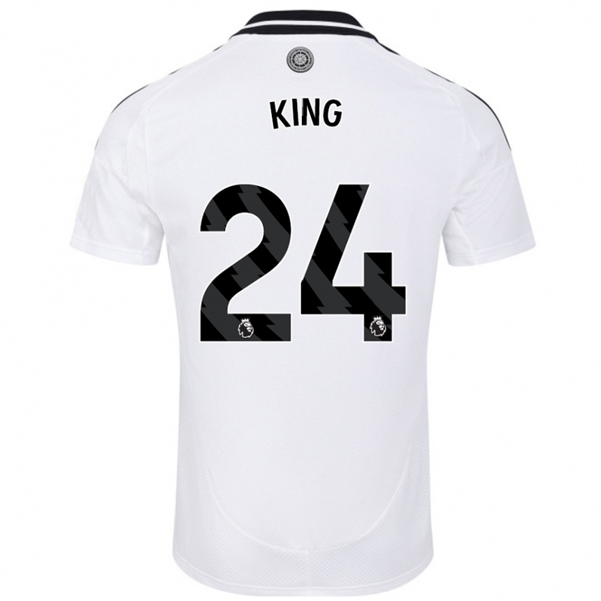 Kids Football Joshua King #24 White Home Jersey 2024/25 T-Shirt Canada