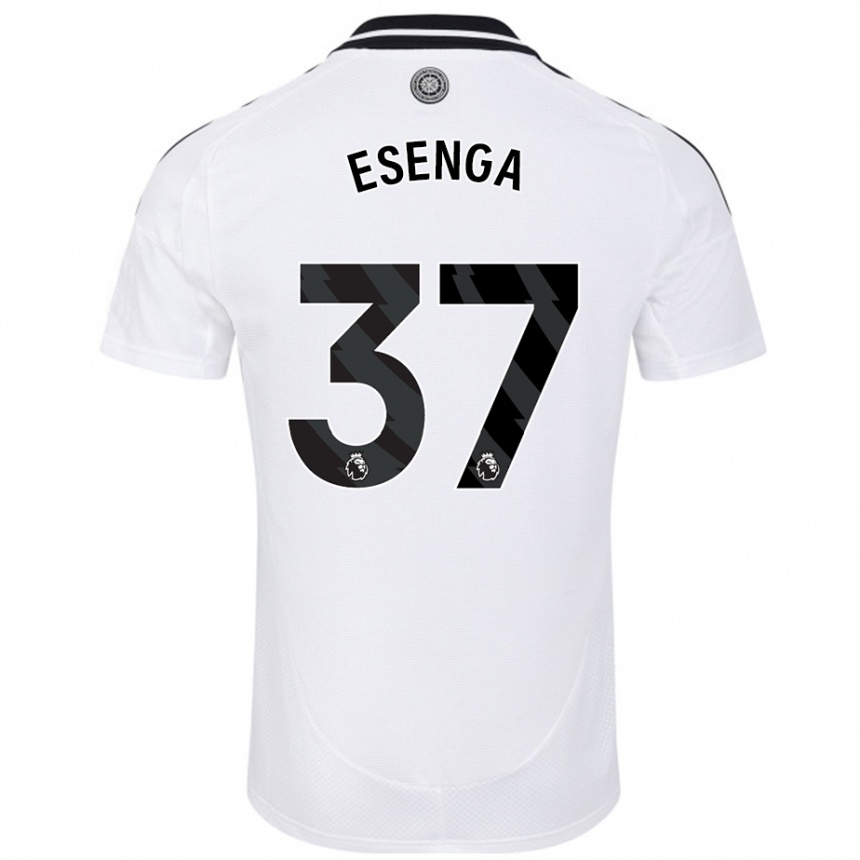 Kids Football Jonathan Esenga #37 White Home Jersey 2024/25 T-Shirt Canada