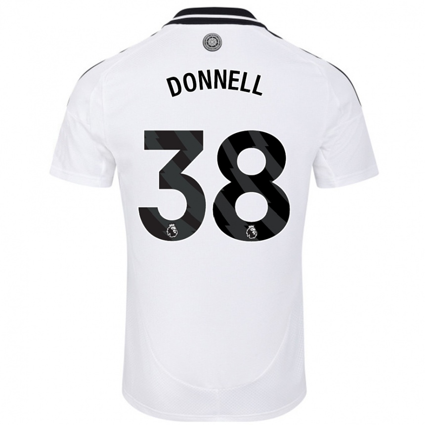 Kids Football Chris Donnell #38 White Home Jersey 2024/25 T-Shirt Canada