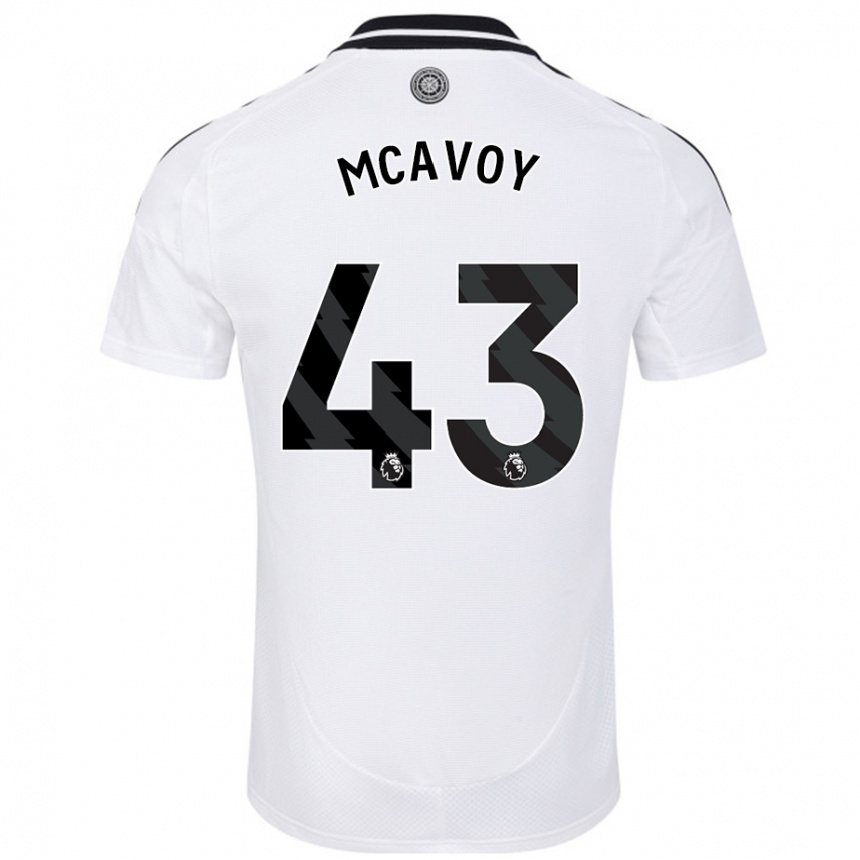 Kids Football Connor Mcavoy #43 White Home Jersey 2024/25 T-Shirt Canada