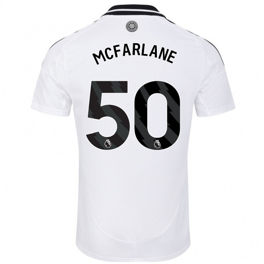 Kids Football Callum Mcfarlane #50 White Home Jersey 2024/25 T-Shirt Canada