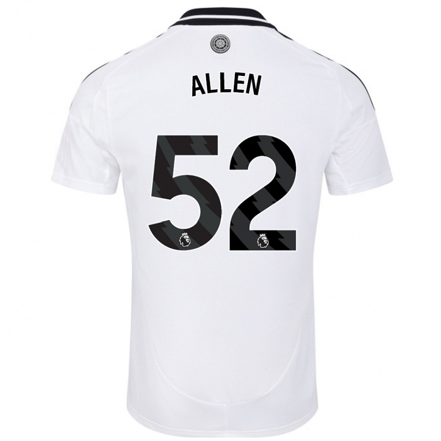 Kids Football Michael Allen #52 White Home Jersey 2024/25 T-Shirt Canada