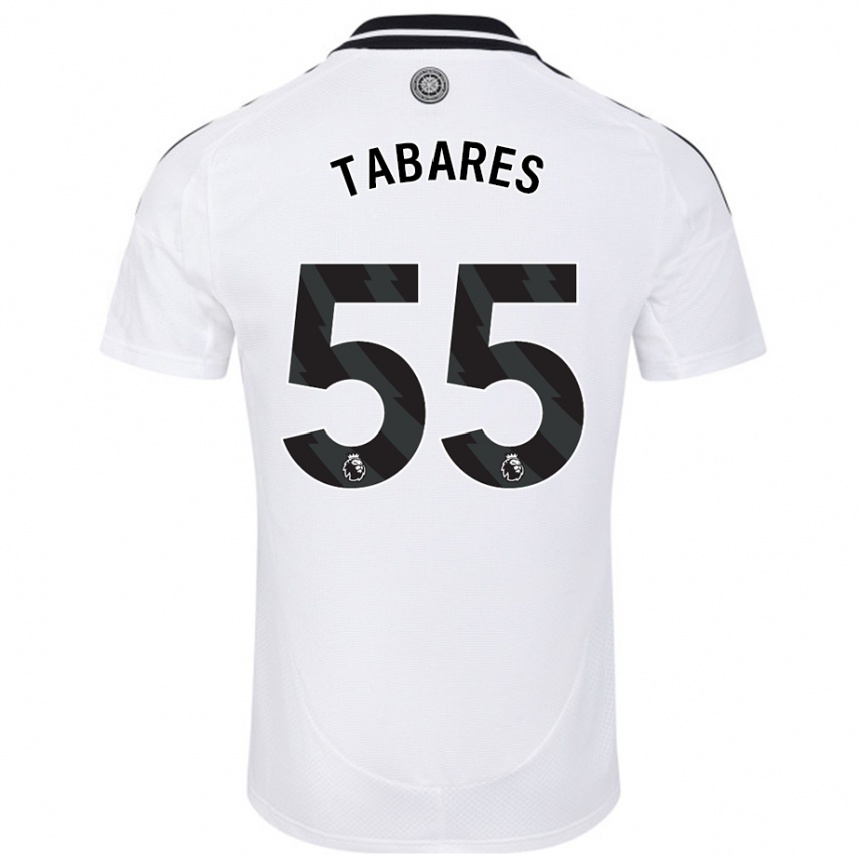 Kids Football Samuel Tabares #55 White Home Jersey 2024/25 T-Shirt Canada