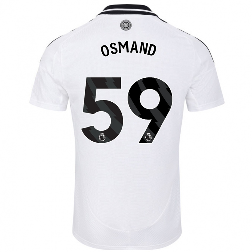 Kids Football Callum Osmand #59 White Home Jersey 2024/25 T-Shirt Canada