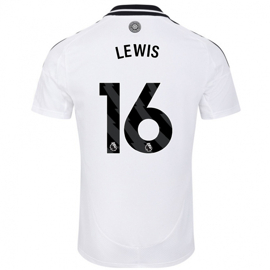 Kids Football Milla Lewis #16 White Home Jersey 2024/25 T-Shirt Canada