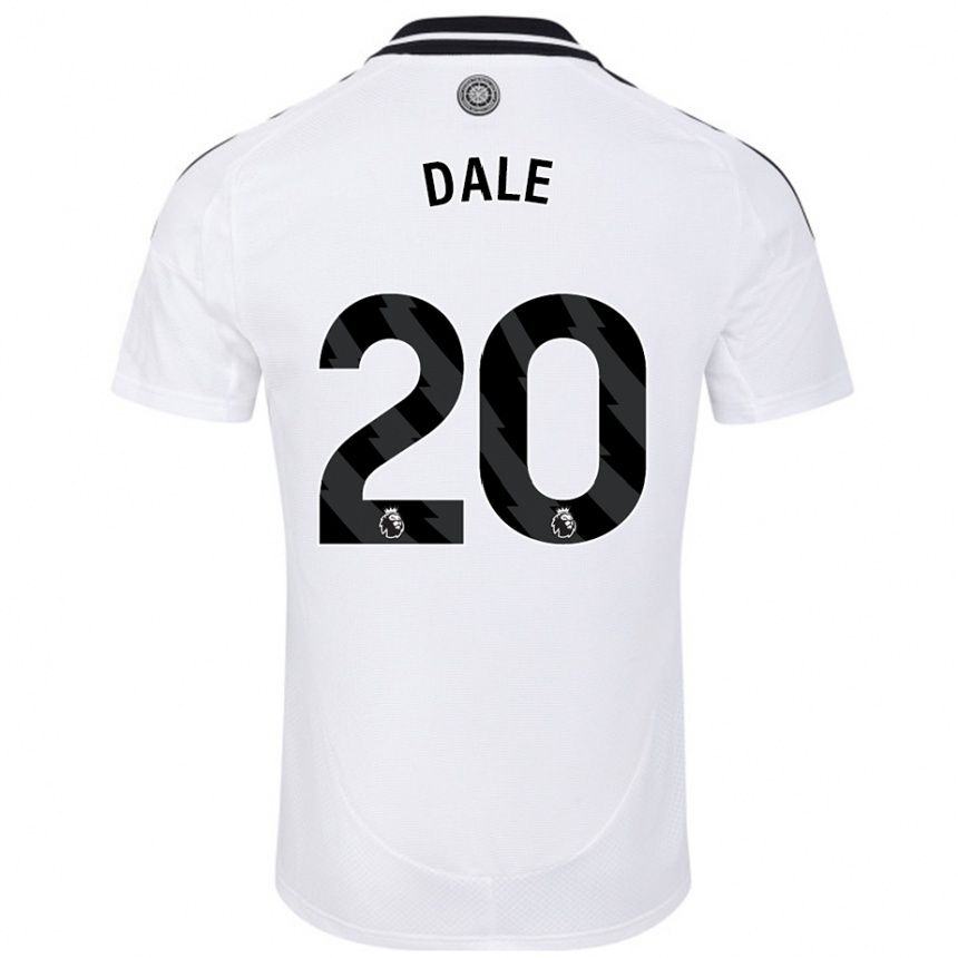 Kids Football Olivia Dale #20 White Home Jersey 2024/25 T-Shirt Canada