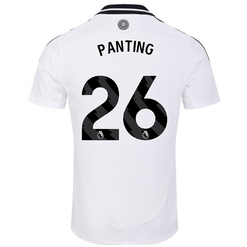 Kids Football Rachel Panting #26 White Home Jersey 2024/25 T-Shirt Canada