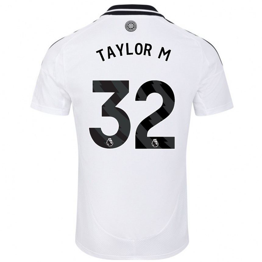 Kids Football Belle Taylor-M #32 White Home Jersey 2024/25 T-Shirt Canada