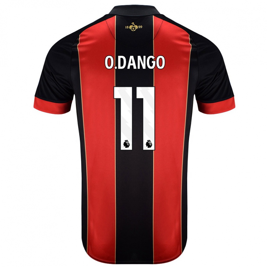 Kids Football Dango Ouattara #11 Red Black Home Jersey 2024/25 T-Shirt Canada