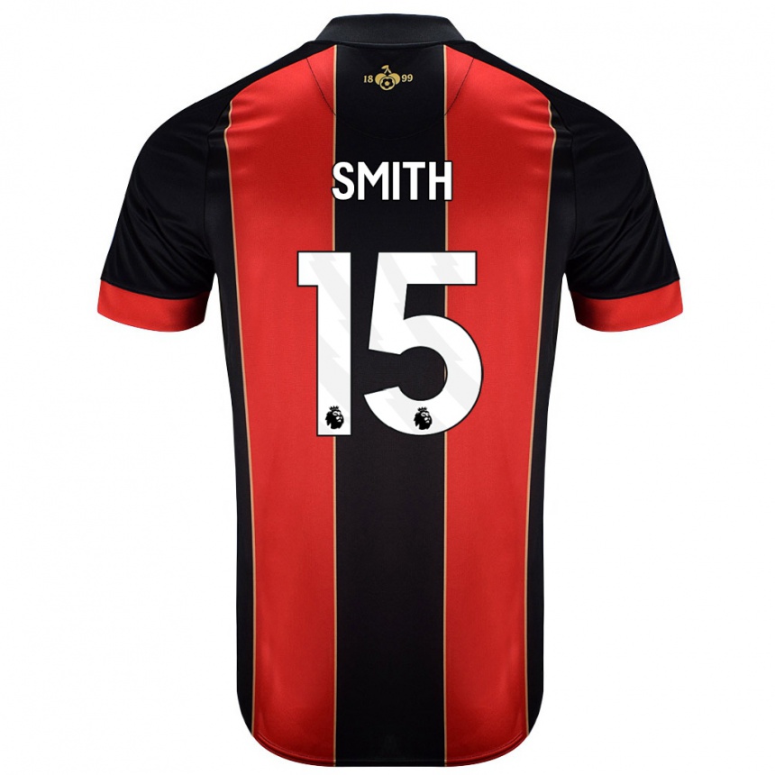 Kids Football Adam Smith #15 Red Black Home Jersey 2024/25 T-Shirt Canada