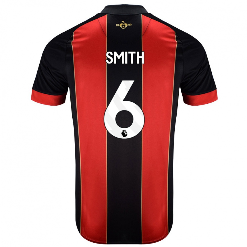 Kids Football Maisy Smith #6 Red Black Home Jersey 2024/25 T-Shirt Canada