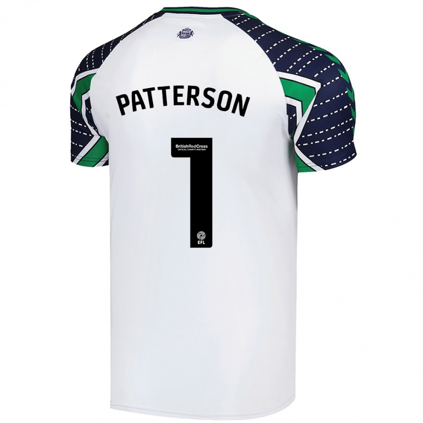 Enfant Football Maillot Anthony Patterson #1 Blanc Tenues Extérieur 2024/25 Canada