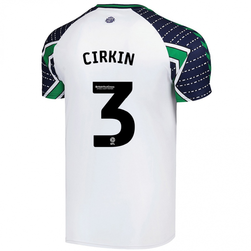 Enfant Football Maillot Dennis Cirkin #3 Blanc Tenues Extérieur 2024/25 Canada