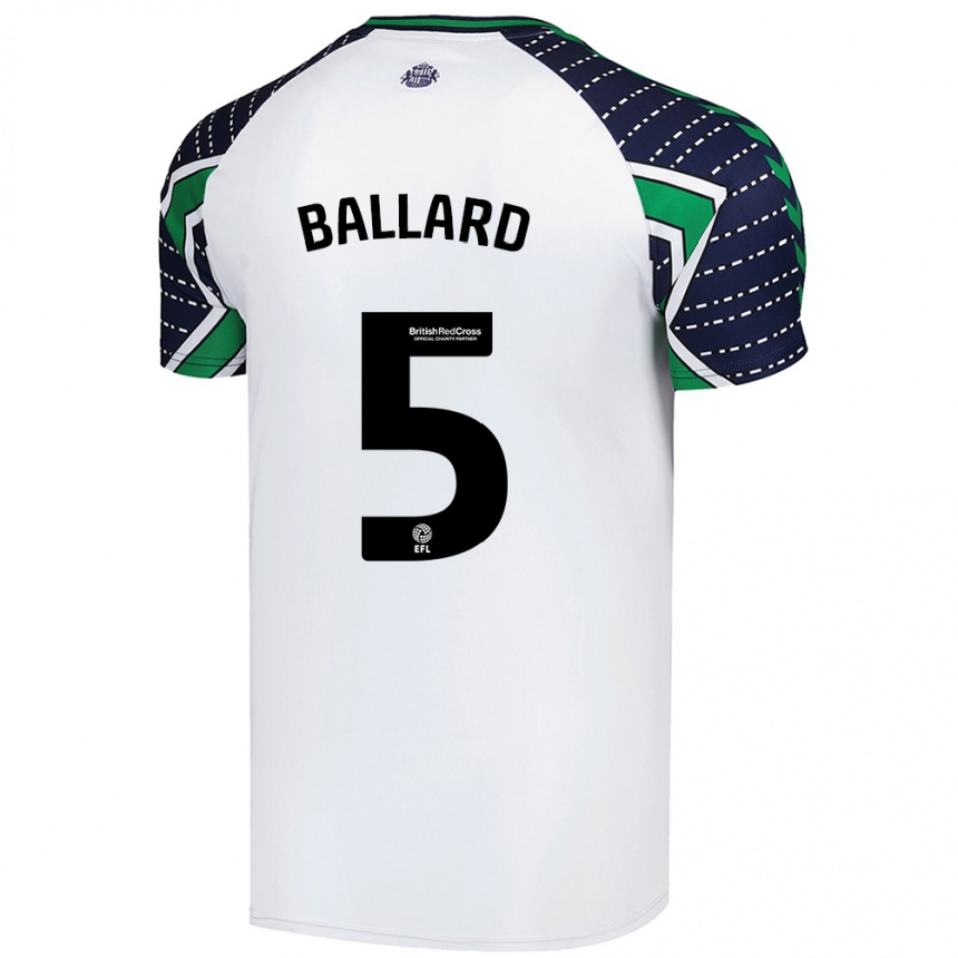 Enfant Football Maillot Daniel Ballard #5 Blanc Tenues Extérieur 2024/25 Canada