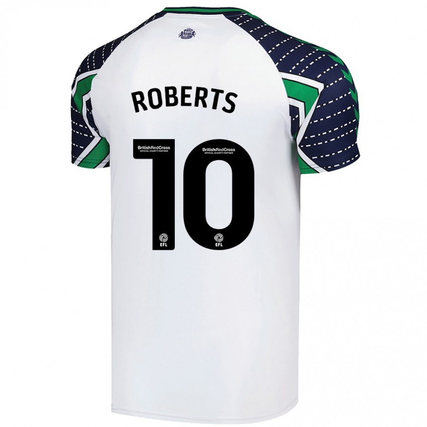 Enfant Football Maillot Patrick Roberts #10 Blanc Tenues Extérieur 2024/25 Canada