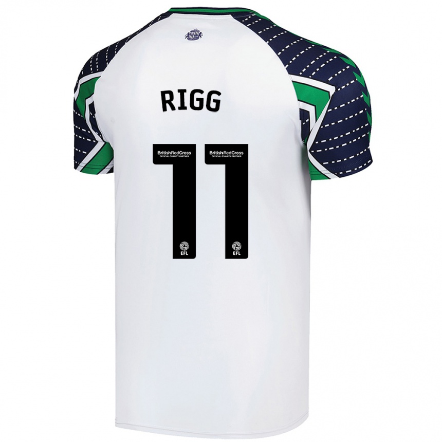 Enfant Football Maillot Chris Rigg #11 Blanc Tenues Extérieur 2024/25 Canada