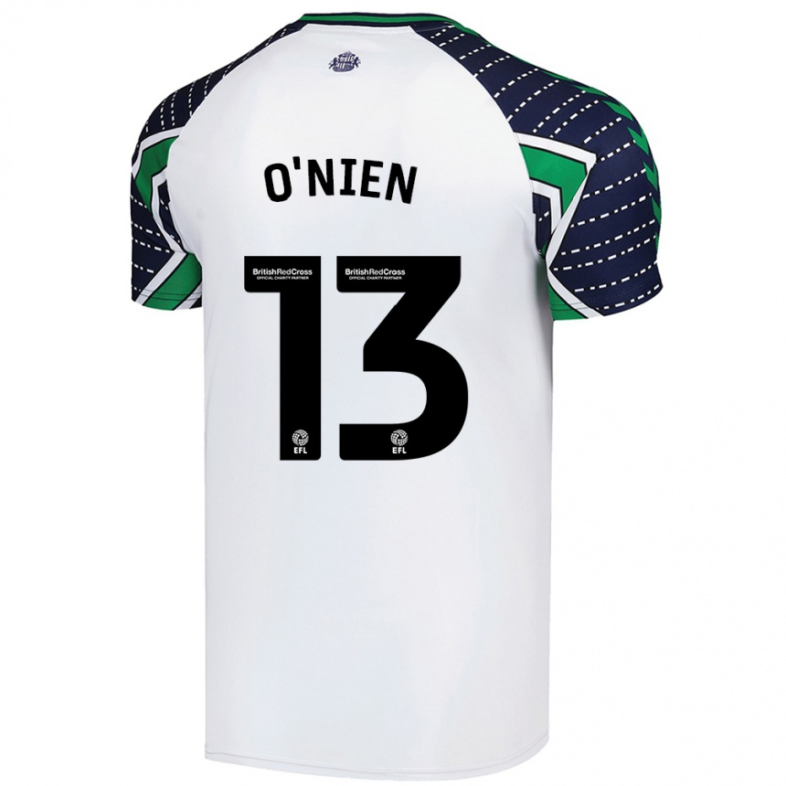 Enfant Football Maillot Luke O'nien #13 Blanc Tenues Extérieur 2024/25 Canada