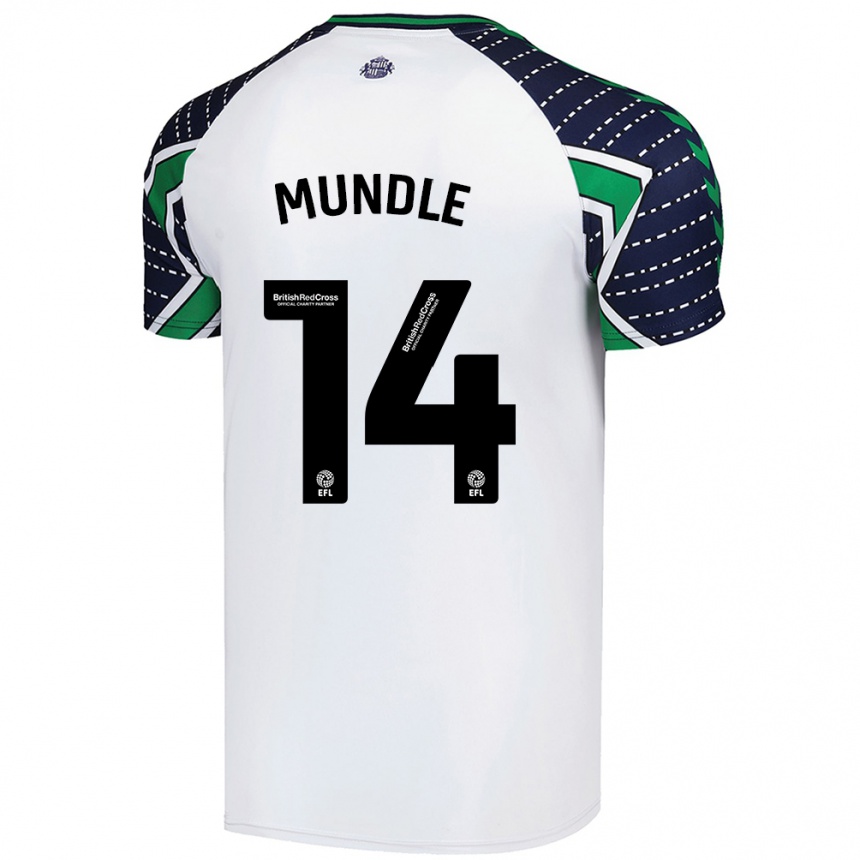 Enfant Football Maillot Romaine Mundle #14 Blanc Tenues Extérieur 2024/25 Canada