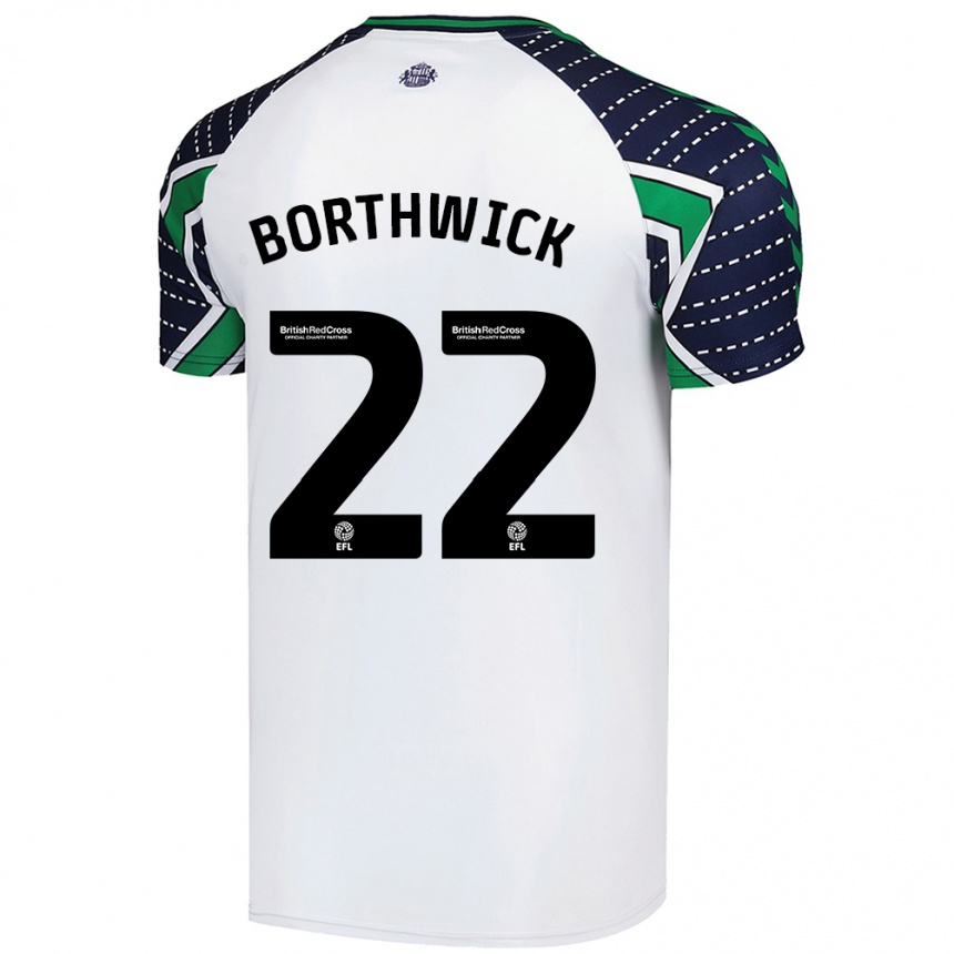 Enfant Football Maillot Megan Borthwick #22 Blanc Tenues Extérieur 2024/25 Canada