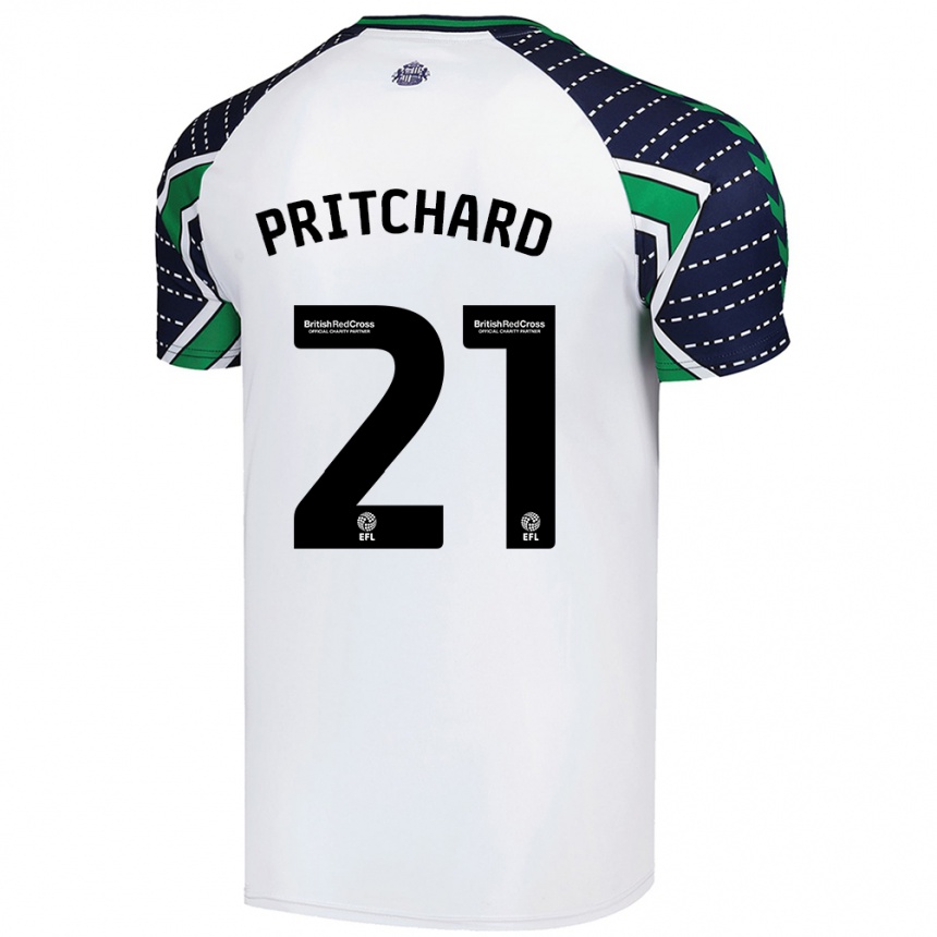 Enfant Football Maillot Alex Pritchard #21 Blanc Tenues Extérieur 2024/25 Canada